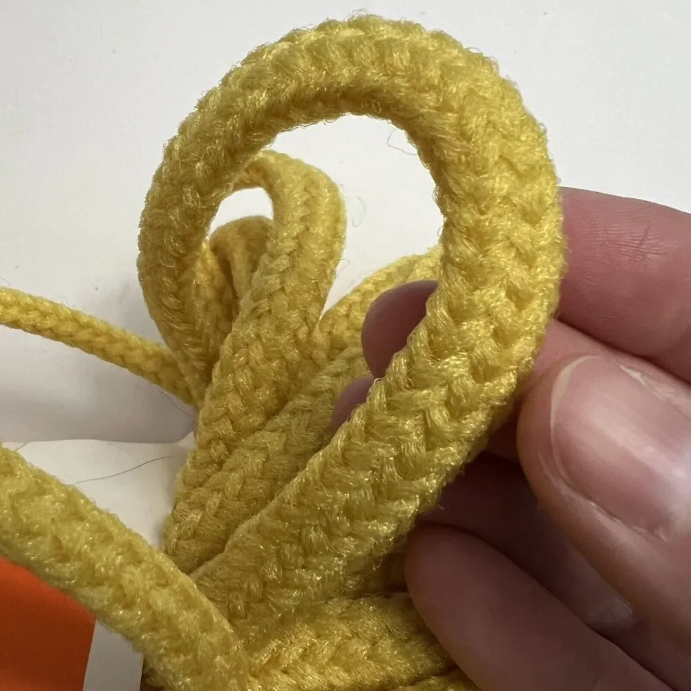 Vintage EZ Knot Braided Macrame Cord Polypropylene Herculon 50 Yds Yellow